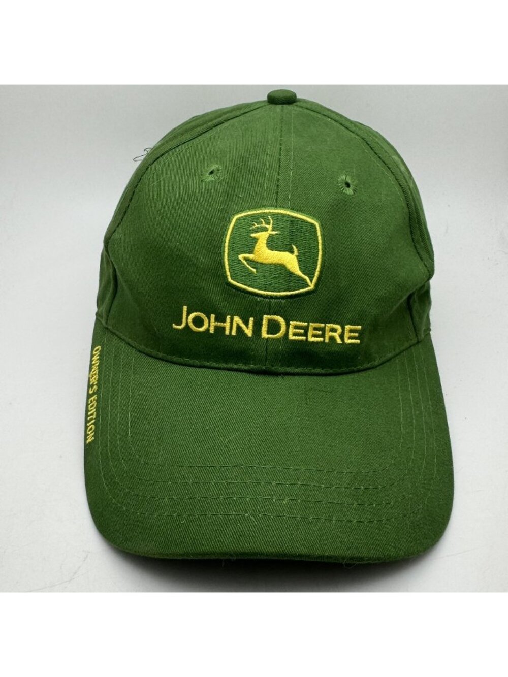 John Deere Owners Edition Nothing Runs Like a Deere Baseball Cap Hat Green OSFA